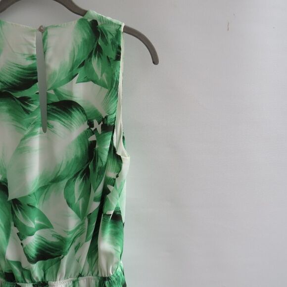 Show Me Your Mumu Womens Size Small Riri Green Tropical Floral Print Romper - Picture 14 of 15